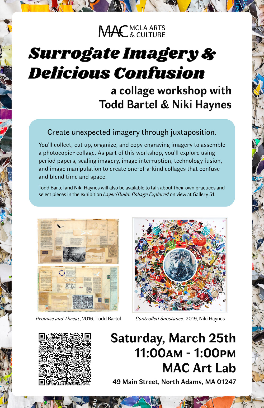 Collage Workshop poster