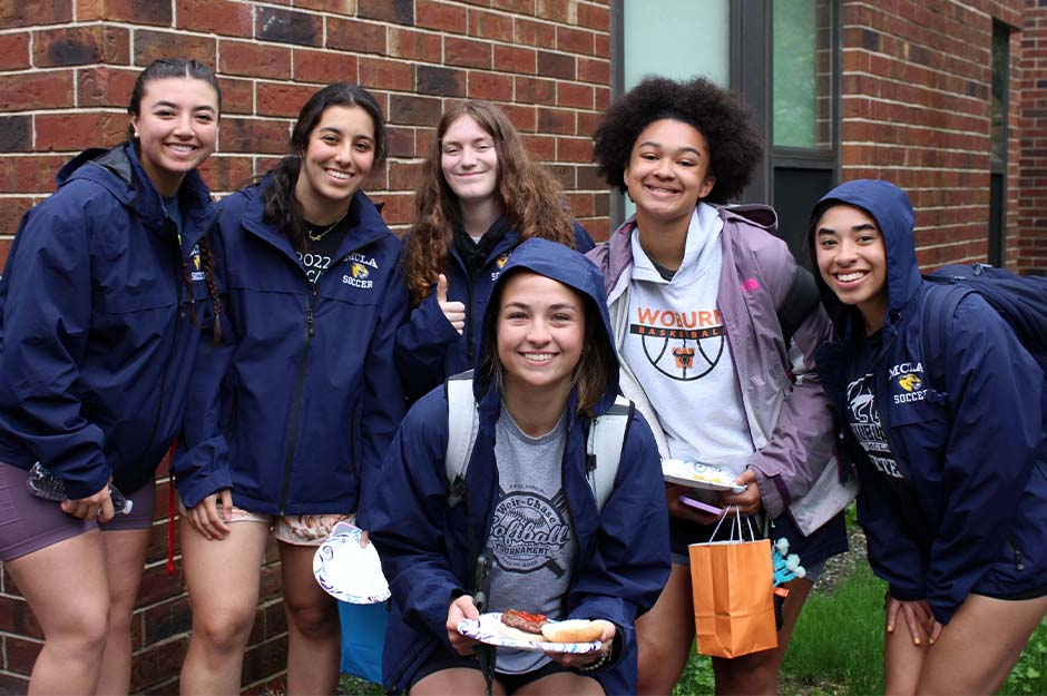 MCLA Students at a Program