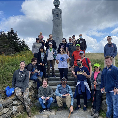 Student, faculty and staff on hike to Mount Greylock